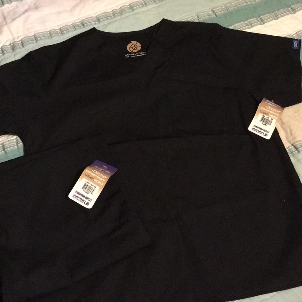 Sanibel Works Black Scrubs